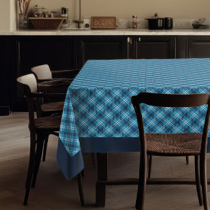 Toalha De Mesa Tablecloth Clássica com Verificação Azul País do T
