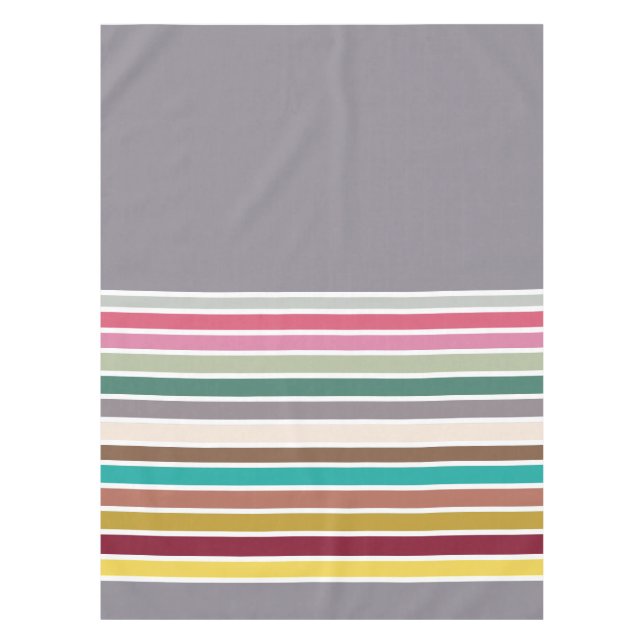 Toalha De Mesa Tablecloth Colorida Moderna (Frente)