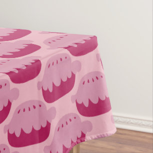 Toalha De Mesa Tablecloth cor-de-rosa bonito do teste padrão da