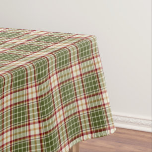 Toalha De Mesa Tablecloth da xadrez do Natal da floresta