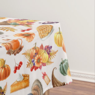 Toalha De Mesa Tablecloth de Ação de Graças Tradicional