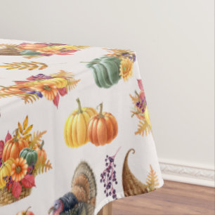 Toalha De Mesa Tablecloth de Ação de Graças Tradicional