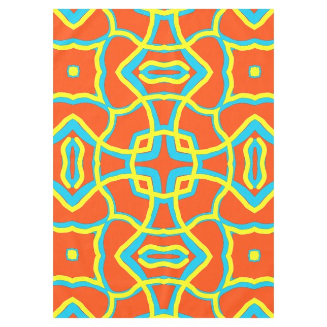 Toalha De Mesa Tablecloth de Algodão, Um padrão de tecido multico (Frente)