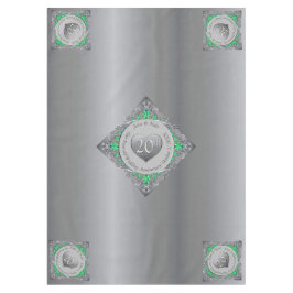 Toalha De Mesa Tablecloth de Aniversário do Casamento de Emerald