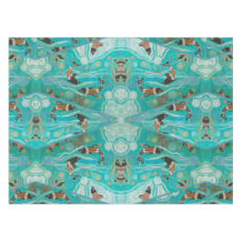 Toalha De Mesa Tablecloth de Arte Aboriginal Sonhando com Golfinh