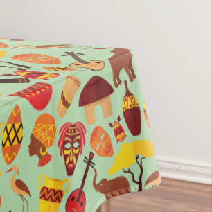 Toalha De Mesa Tablecloth de Arte Africana