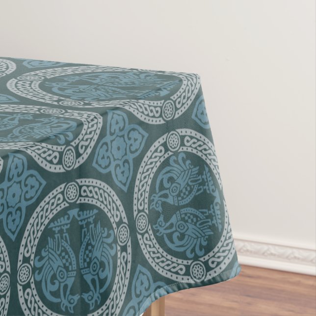 Toalha De Mesa Tablecloth de Aves Medievais (Posição Original)