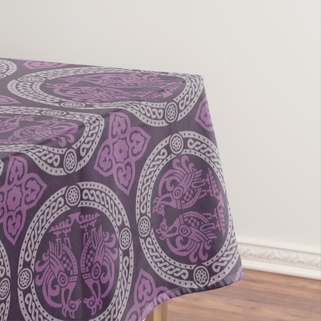 Toalha De Mesa Tablecloth de Aves Medievais (Posição Original)