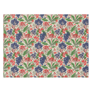 Toalha De Mesa Tablecloth de Berries Azul e Vermelho Japonês