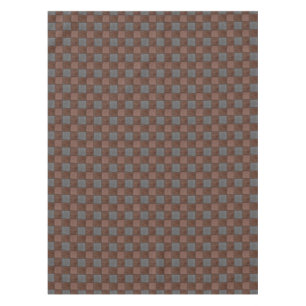 Toalha De Mesa Tablecloth de Brown e de xadrez da verificação d