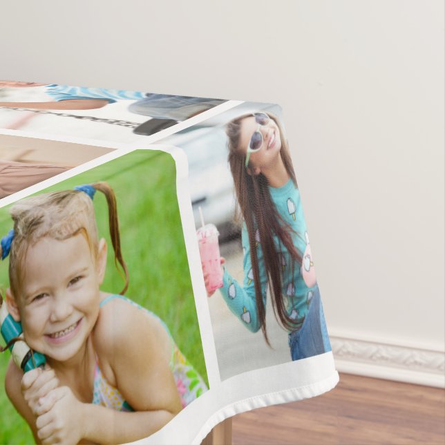 Toalha De Mesa Tablecloth de Colagem de Fotos Simples 78 (Posição Original)