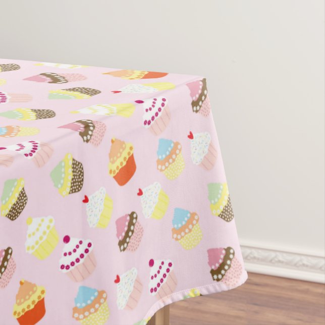 Toalha De Mesa Tablecloth de cupcake (Posição Original)