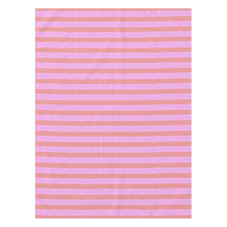 Toalha De Mesa Tablecloth de faixas geométricas rosa