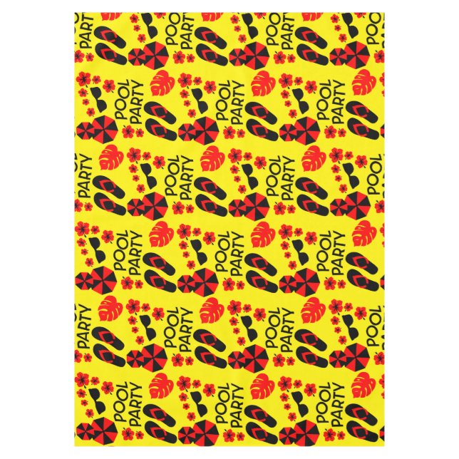 Toalha De Mesa Tablecloth de festas de Piscina de Verão (Frente)