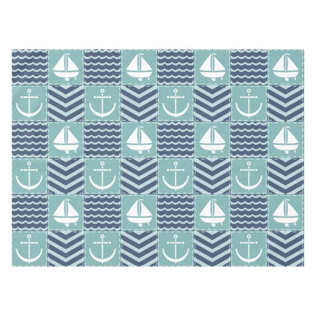 Toalha De Mesa Tablecloth de Filme Náutico (Frente (Horizontal))