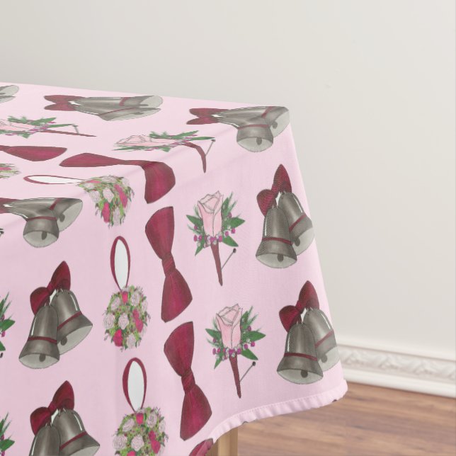 Toalha De Mesa Tablecloth de Flores de Rosa Brida de Casamento (Posição Original)