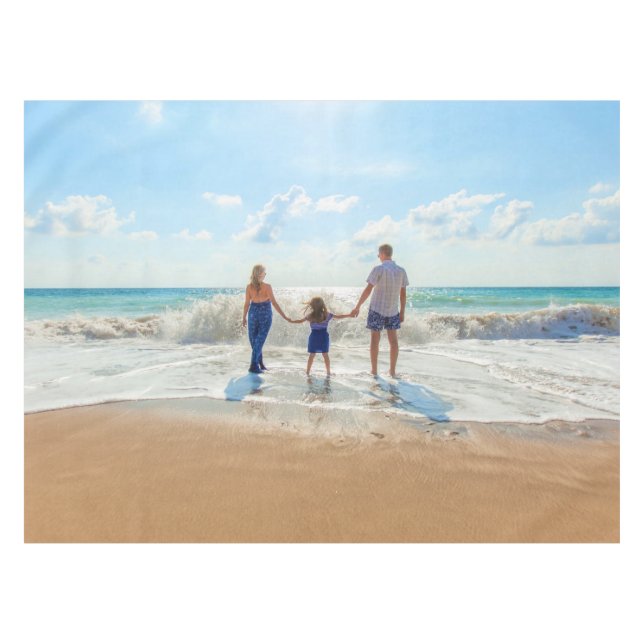 Toalha De Mesa Tablecloth de Fotografias Personalizadas com as Fo (Frente (Horizontal))