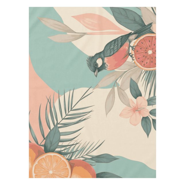Toalha De Mesa Tablecloth de Humming Tropical (Frente)