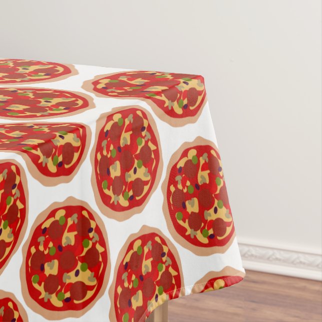 Toalha De Mesa Tablecloth de janto de pizza de Pepperoni (Posição Original)