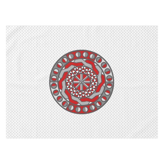 Toalha De Mesa Tablecloth de Máquinas Vermelhas (Frente (Horizontal))