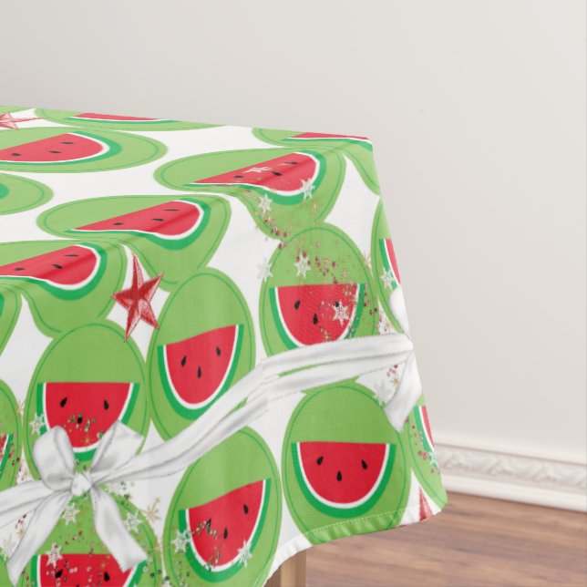 Toalha De Mesa Tablecloth de Natal, Arco Branco de Ananás (Posição Original)