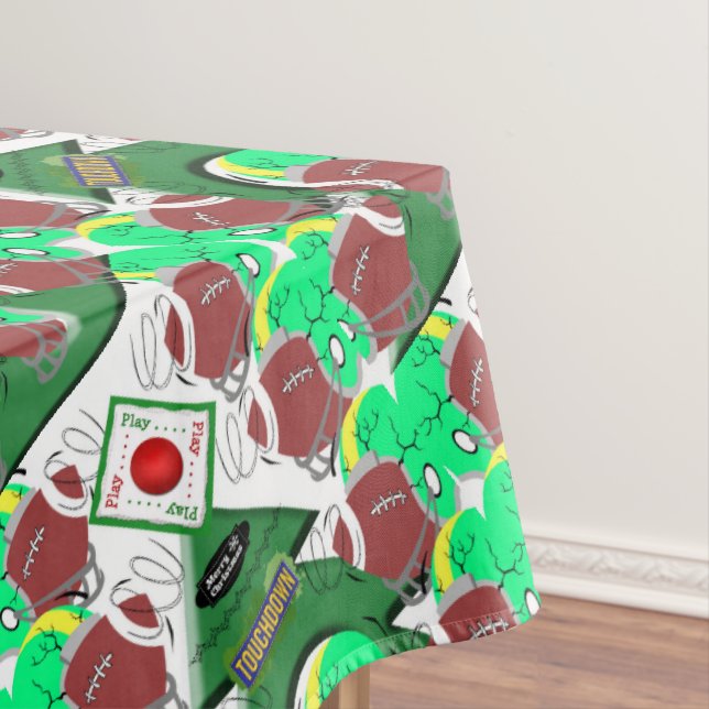 Toalha De Mesa Tablecloth de Natal, Feliz Futebol de Natal (Posição Original)
