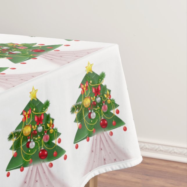 Toalha De Mesa Tablecloth de Natal, Feliz Natal (Posição Original)