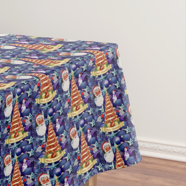 Toalha De Mesa Tablecloth de Natal, Feliz Natal (Posição Original)
