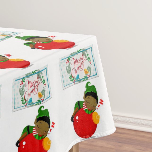 Toalha De Mesa Tablecloth de Natal, Feliz Natal, Africano (Posição Original)