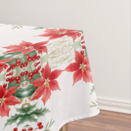Toalha De Mesa Tablecloth de Natal Red Poinsettia