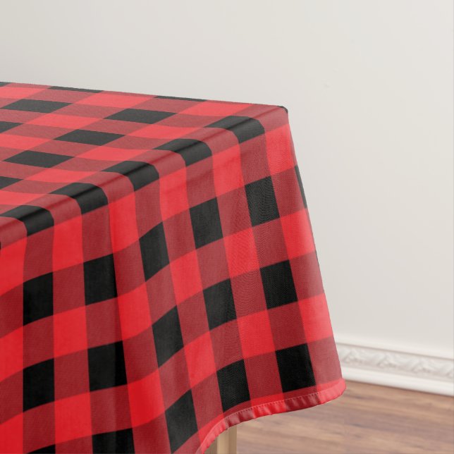 Toalha De Mesa Tablecloth de Natal Xadrez de Buffalo (Posição Original)