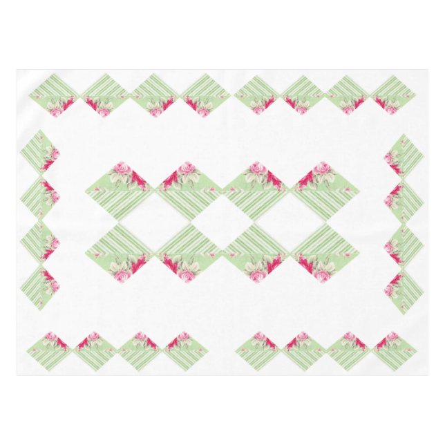 Toalha De Mesa Tablecloth de Patchwork Faux (Frente (Horizontal))