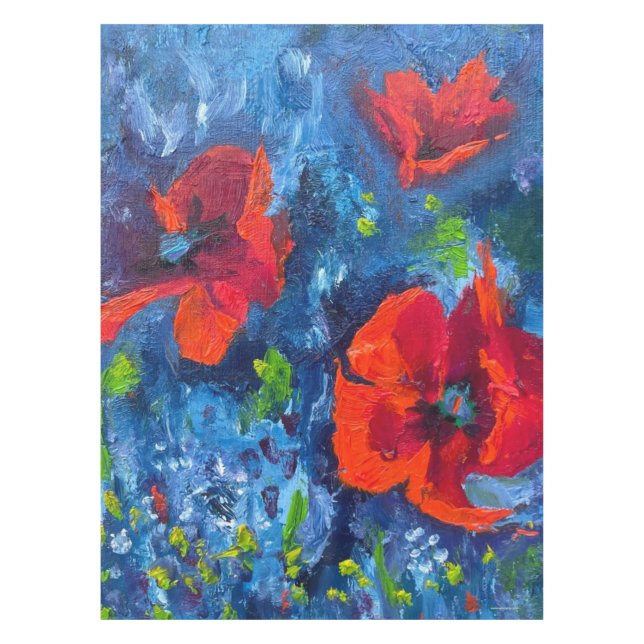 Toalha De Mesa Tablecloth de Poppies do Alasca (Frente)