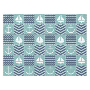 Toalha De Mesa Tablecloth de Quilt Náutico