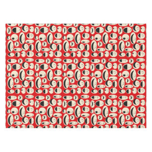 Toalha De Mesa Tablecloth de Rostos de Cartoon Retroativo