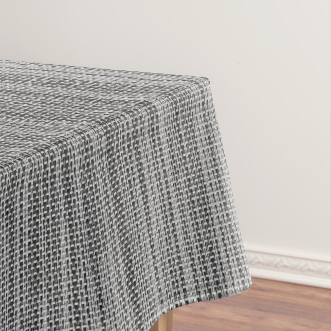 Toalha De Mesa Tablecloth de Tecido de Cinza Faux (Posição Original)
