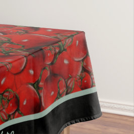 Toalha De Mesa Tablecloth de Tomates - Personalização Opcional