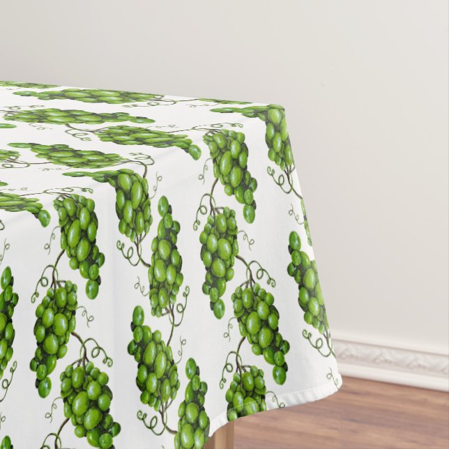 Toalha De Mesa Tablecloth de Uvas Verdes (Posição Original)