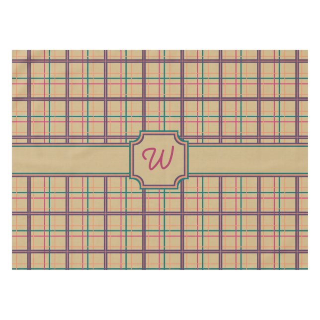 Toalha De Mesa Tablecloth de Xadrez de Verão (Frente (Horizontal))