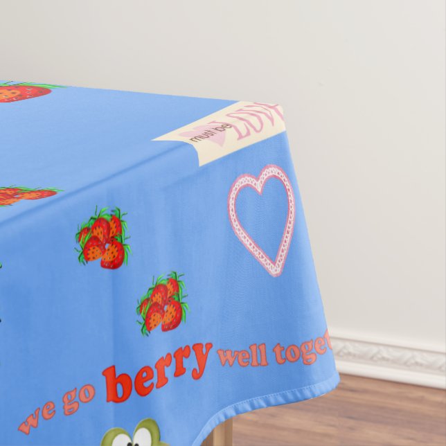 Toalha De Mesa Tablecloth Dia de os namorados Berry Sapo Love (Posição Original)