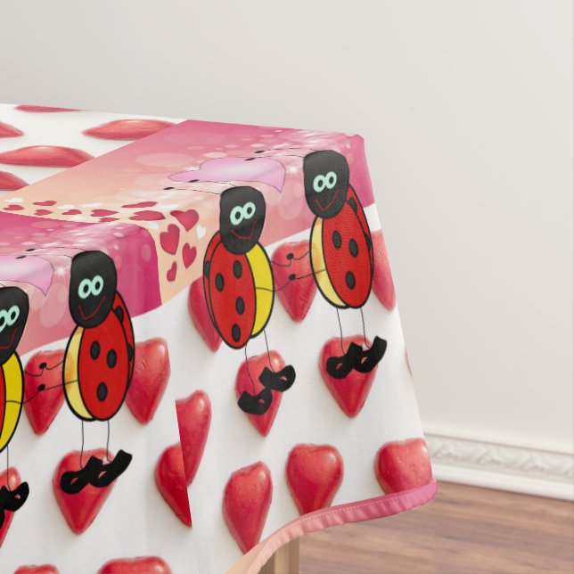 Toalha De Mesa Tablecloth Dia de os namorados Ladybug (Posição Original)