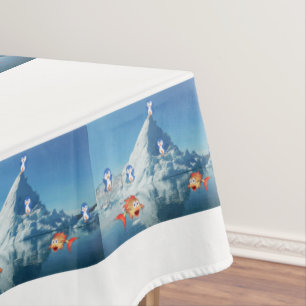 Toalha De Mesa Tablecloth Dia de os namorados Pinguim