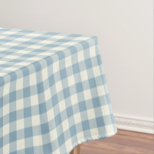 Toalha De Mesa Tablecloth do algodão do guingão do azul de
