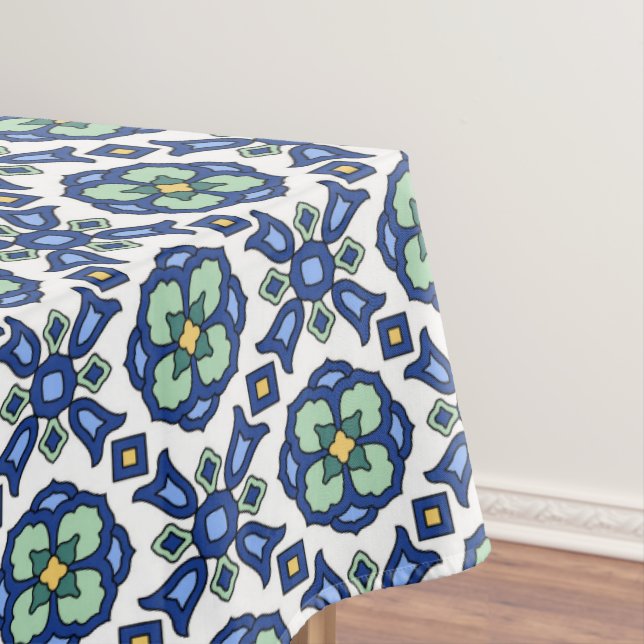Toalha De Mesa Tablecloth do design do azulejo da ilha de (Posição Original)