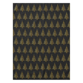Toalha De Mesa Tablecloth do Designer de Árvore de Natal do ouro 