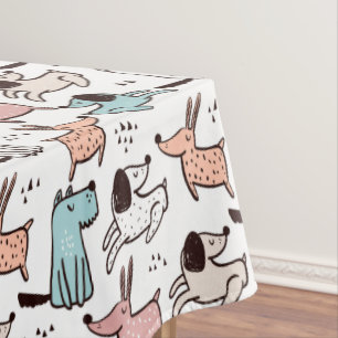 Toalha De Mesa Tablecloth do Designer de Cães - Presente de Festa