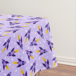 Toalha De Mesa Tablecloth do Foguete Retro Puro