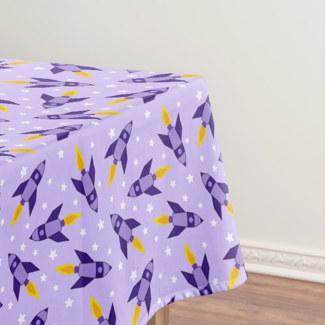 Toalha De Mesa Tablecloth do Foguete Retro Puro (Posição Original)