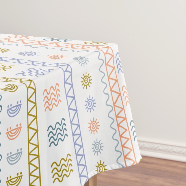 Toalha De Mesa Tablecloth do Padrão Folclórico Escandinavo (Posição Original)