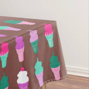Toalha De Mesa Tablecloth dos cones do sorvete